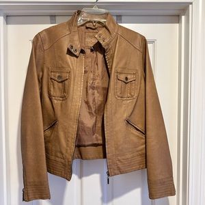 Sophia Max Tan Leather Jacket - M